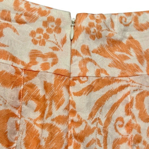 Coldwater Creek Cotton Floral Print Ombre Multicolored Midi Length Skirt - Picture 7 of 11